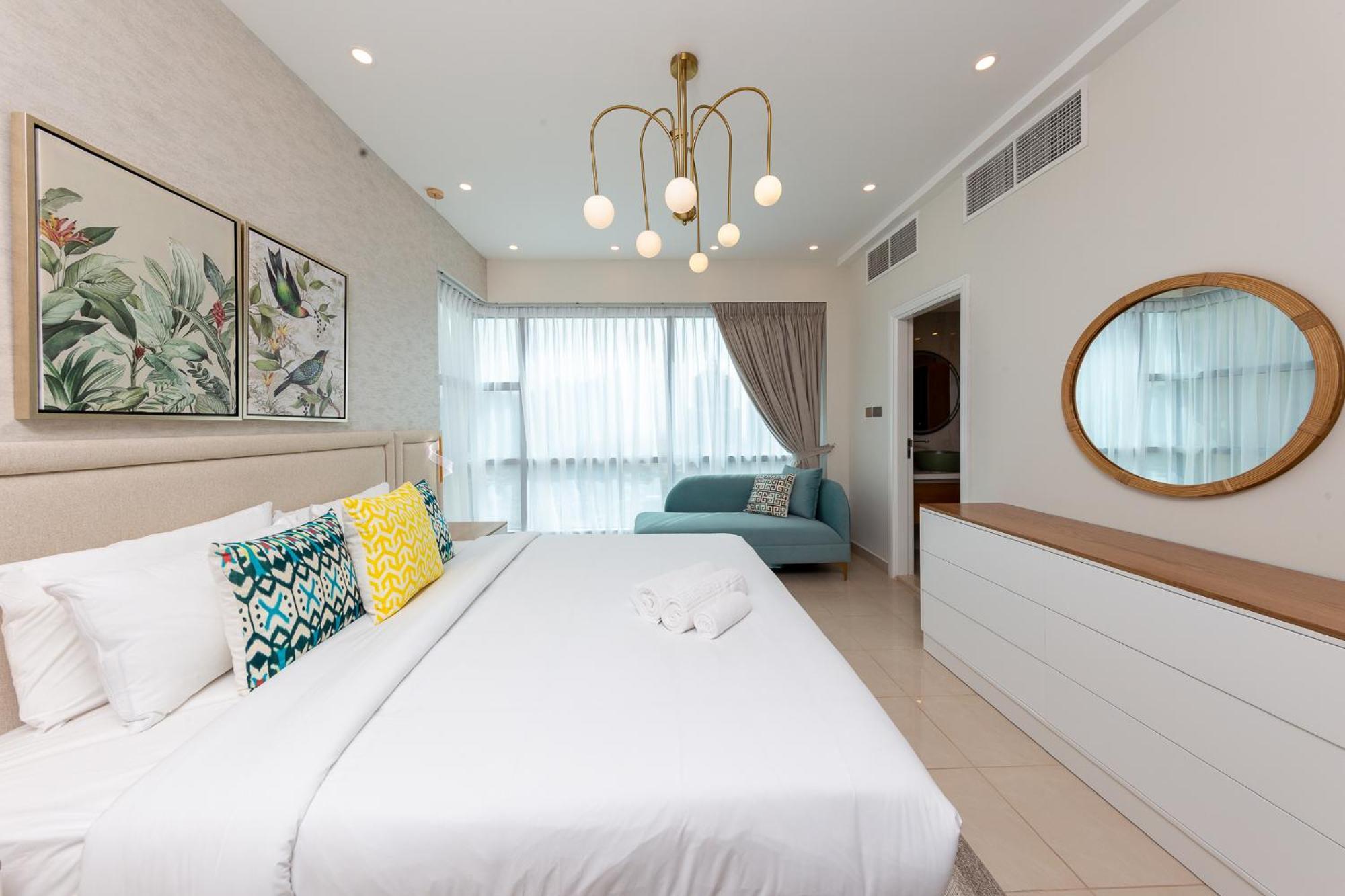 Charming Brand New 2Br Close To The Beach 迪拜 外观 照片