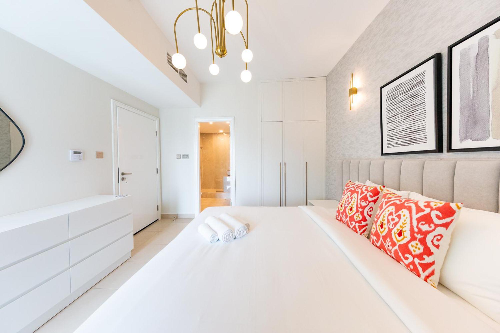 Charming Brand New 2Br Close To The Beach 迪拜 外观 照片