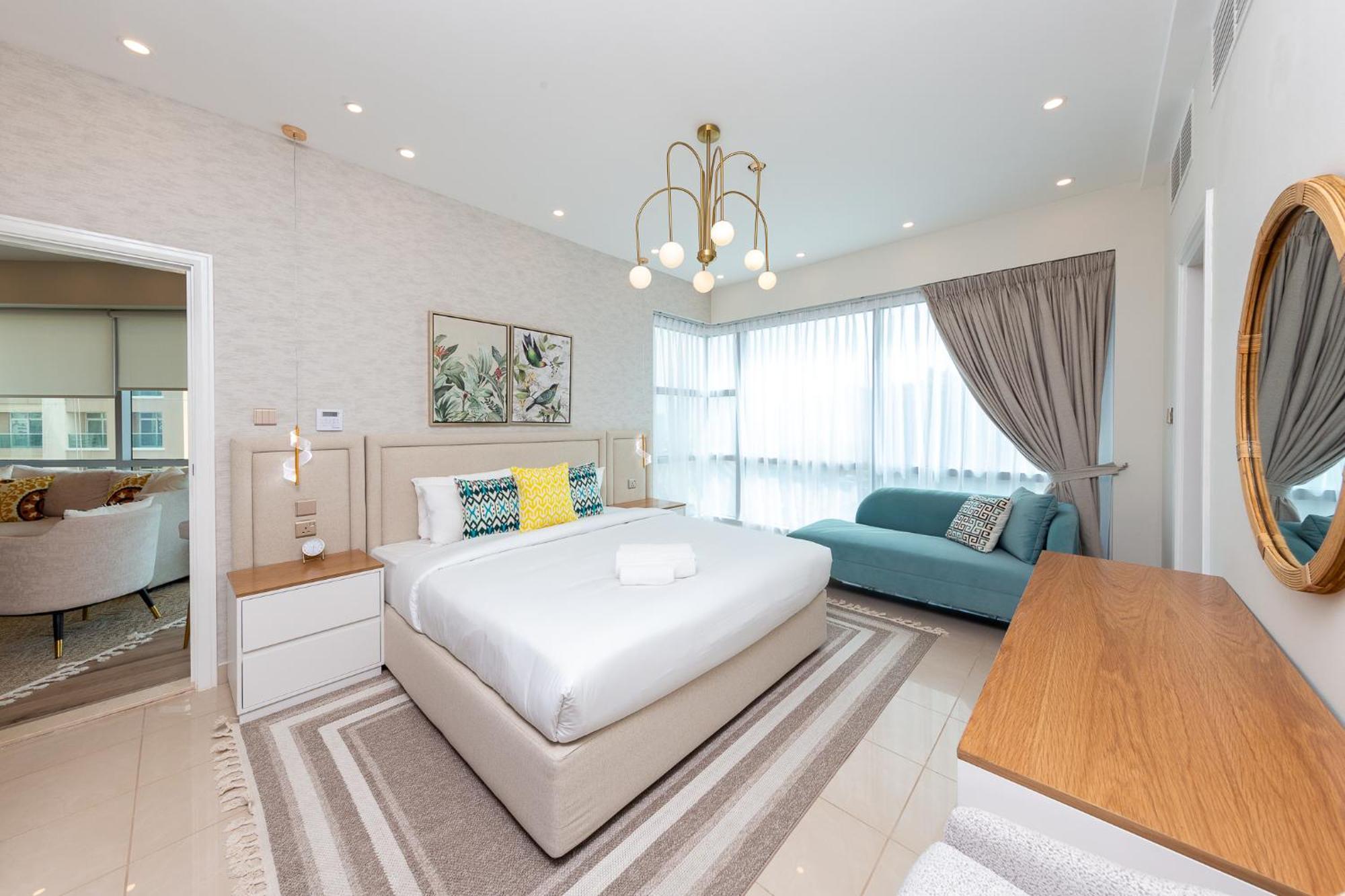Charming Brand New 2Br Close To The Beach 迪拜 外观 照片