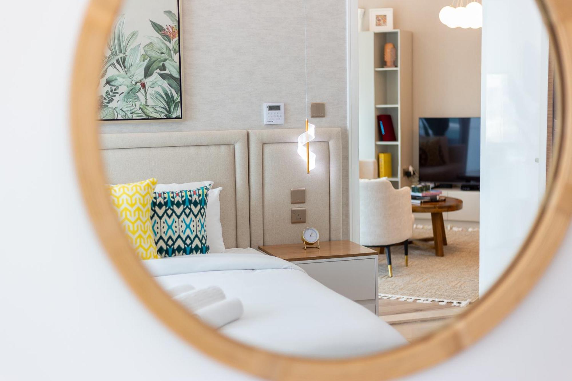 Charming Brand New 2Br Close To The Beach 迪拜 外观 照片