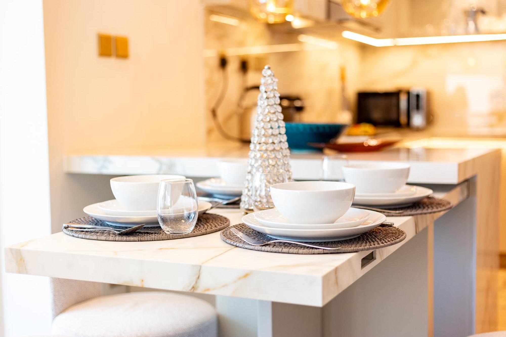 Charming Brand New 2Br Close To The Beach 迪拜 外观 照片